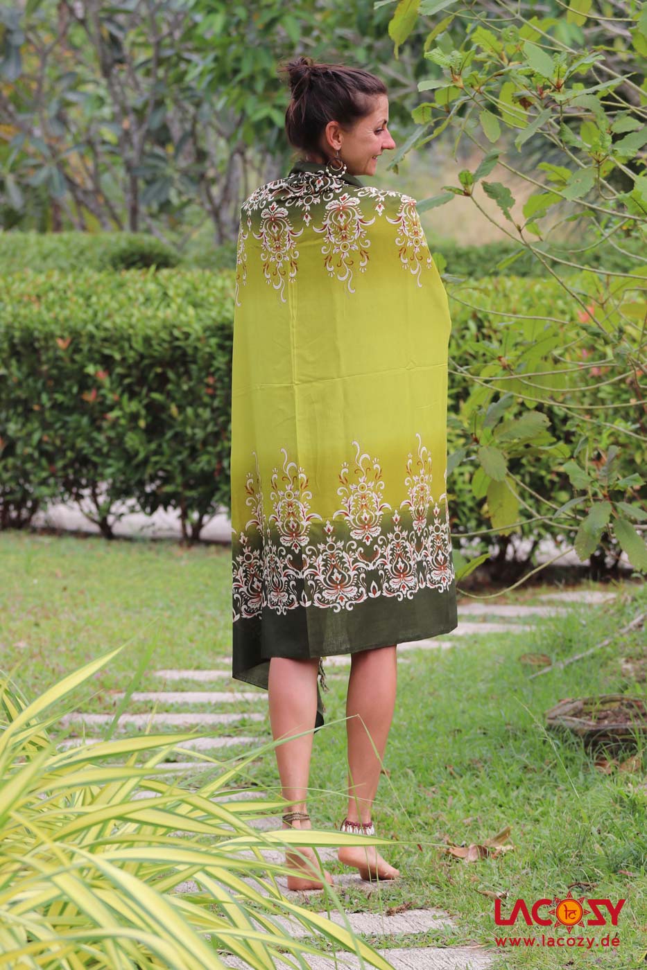 Sarong Strandtuch Unisex COLORFLOW – Bild 3