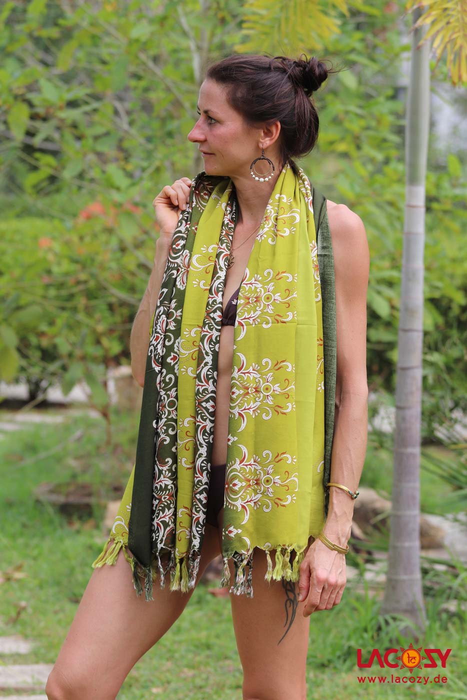 Sarong Strandtuch Unisex COLORFLOW – Bild 5