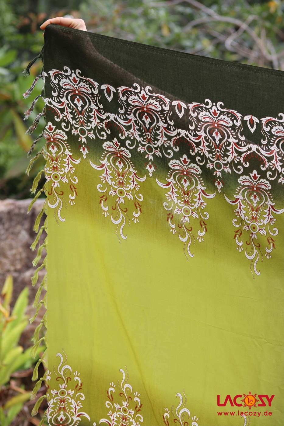 Sarong Strandtuch Unisex COLORFLOW – Bild 6