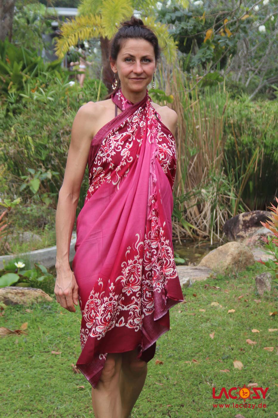 Sarong Strandtuch Unisex COLORFLOW – Bild 3