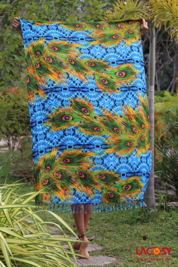 Sarong Strandtuch Unisex PFAUENMAGIC – Bild 4