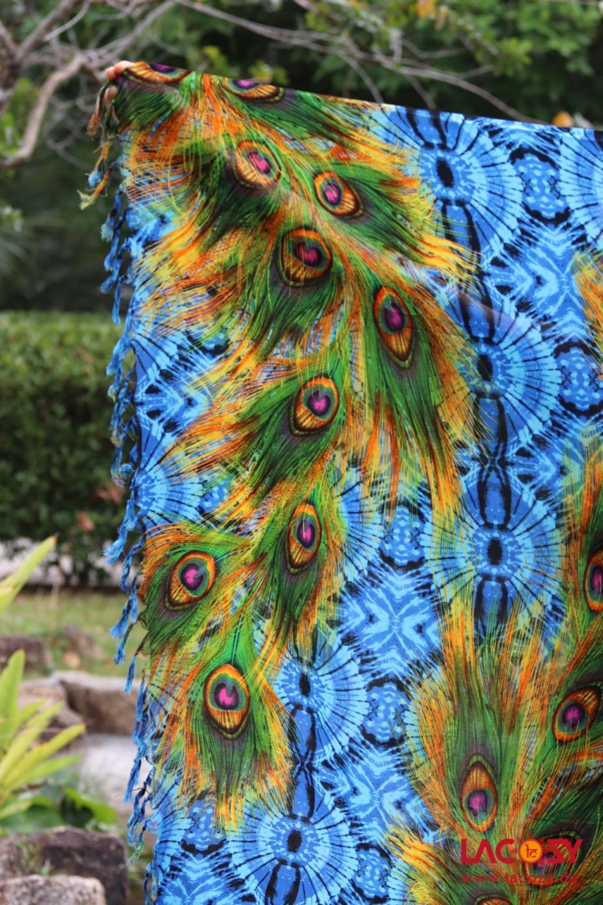 Sarong Strandtuch Unisex PFAUENMAGIC – Bild 5