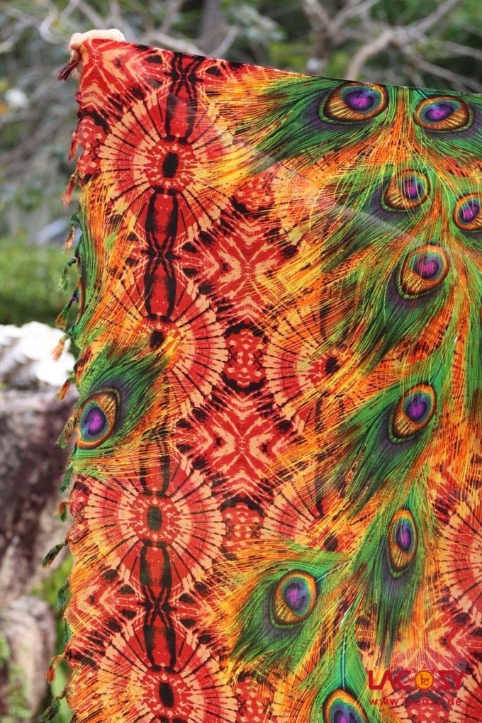Sarong Strandtuch Unisex PFAUENMAGIC – Bild 6