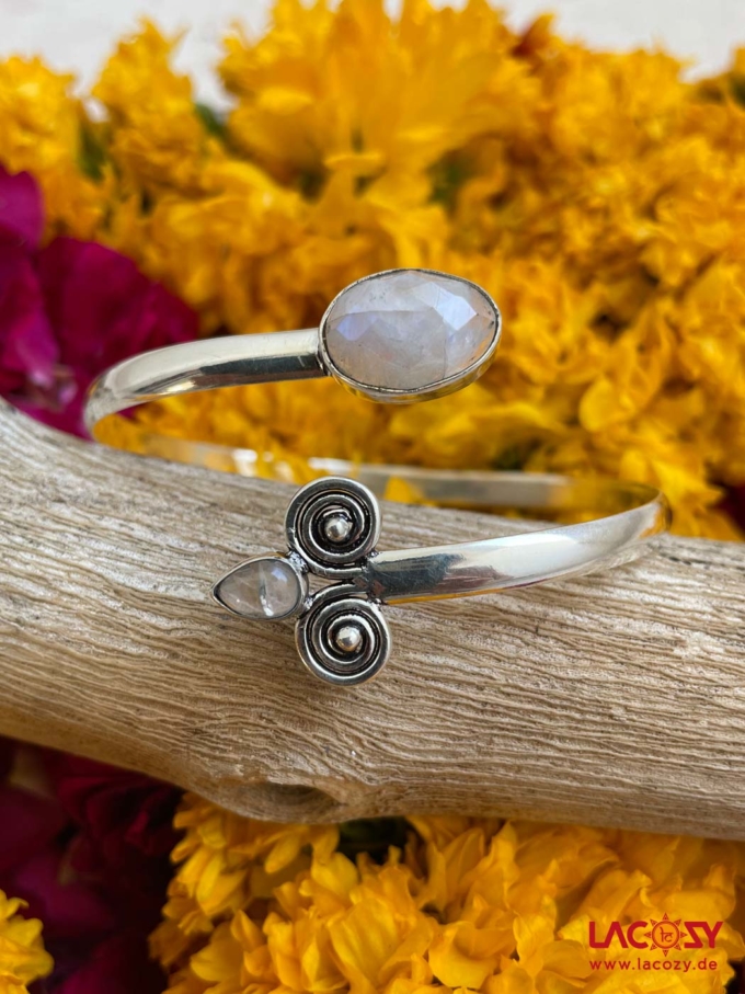 JAYDA  Armreif mit MONDSTEIN  Silber – Bild 4