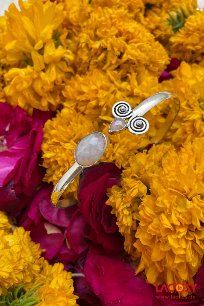 JAYDA  Armreif mit MONDSTEIN  Silber – Bild 5