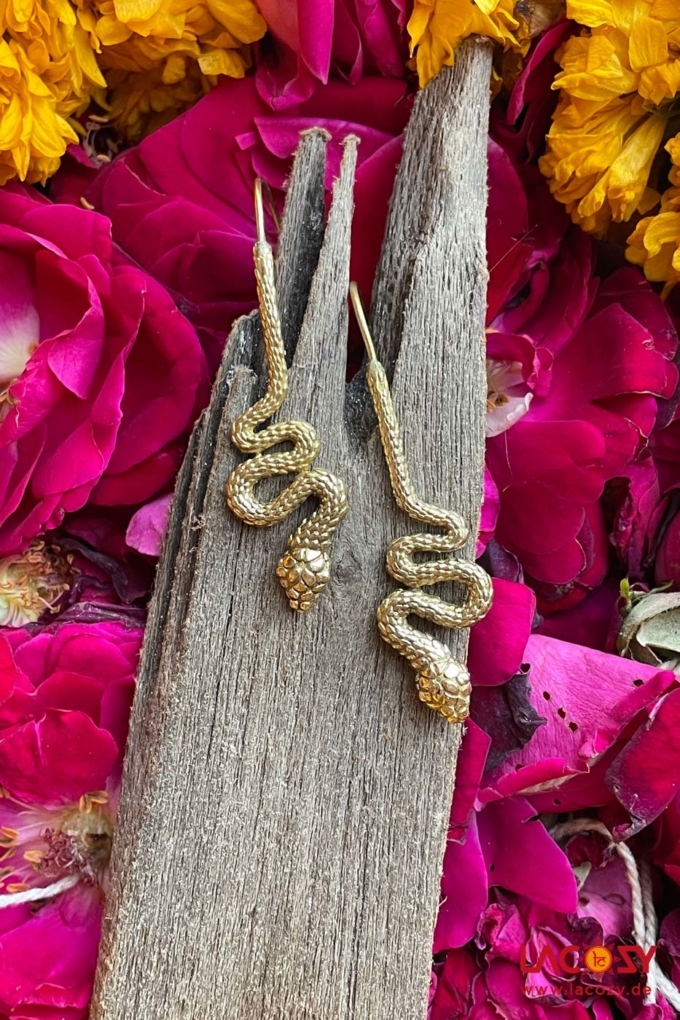 MYSTIC SNAKE Ohrhänger  Gold