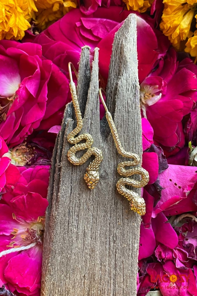 MYSTIC SNAKE Ohrhänger  Gold – Bild 3