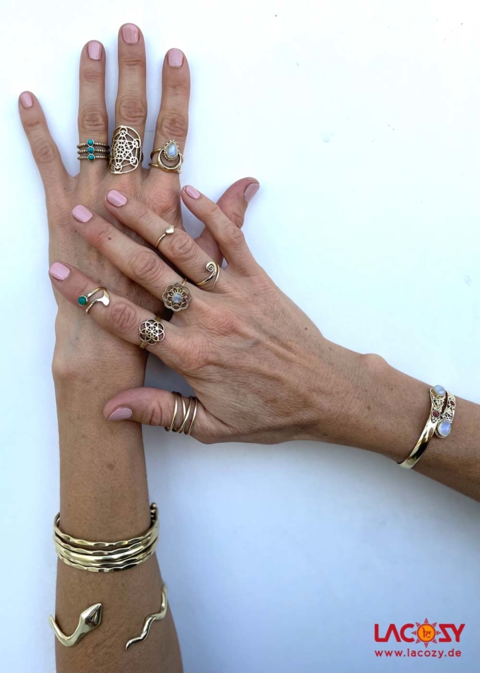 MAUI Ring  Gold |  Gruener Onyx – Bild 4
