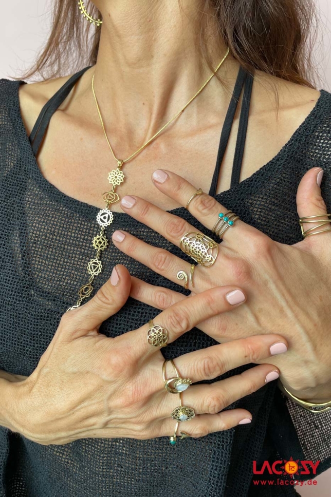 Ring MYA mit Tuerkis  Gold | Tuerkis – Bild 3