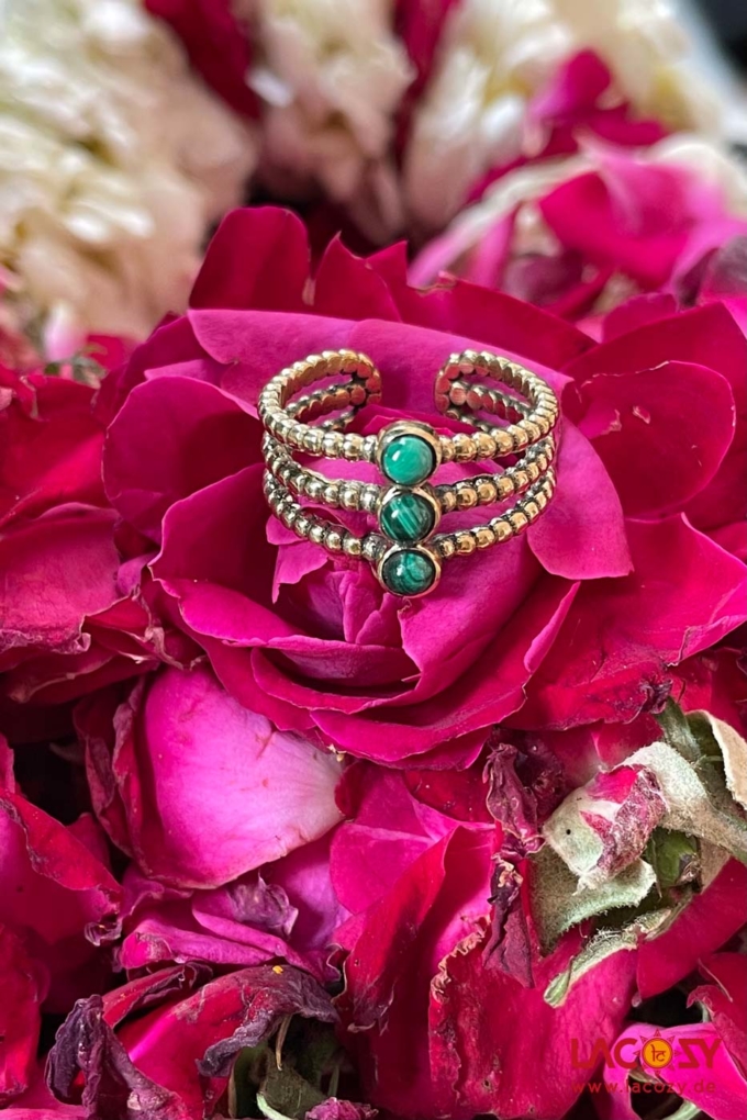 Ring MYA Gold | Malachit