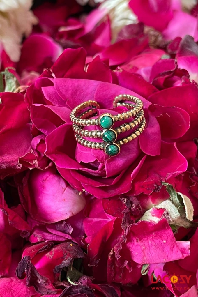 Ring MYA Gold | Malachit – Bild 3