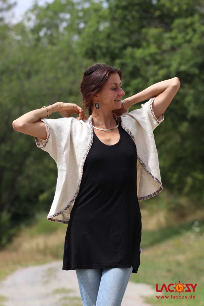 Bolero Kimono MINU | Weiss – Bild 4