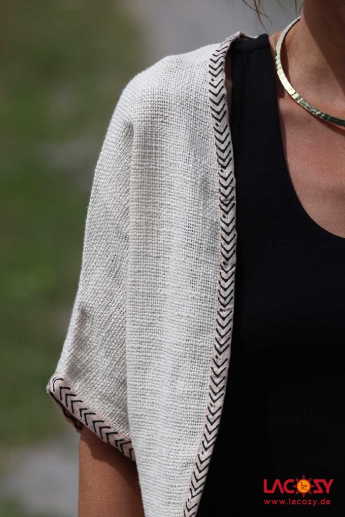 Bolero Kimono MINU | Weiss – Bild 7