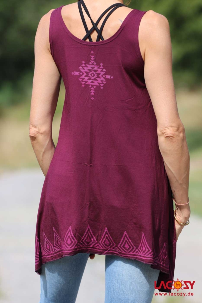 Longtop Tunika SHIRI | Aubergine – Bild 7