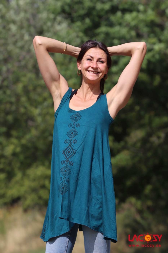 Longtop Tunika SHIRI | Petrol – Bild 3