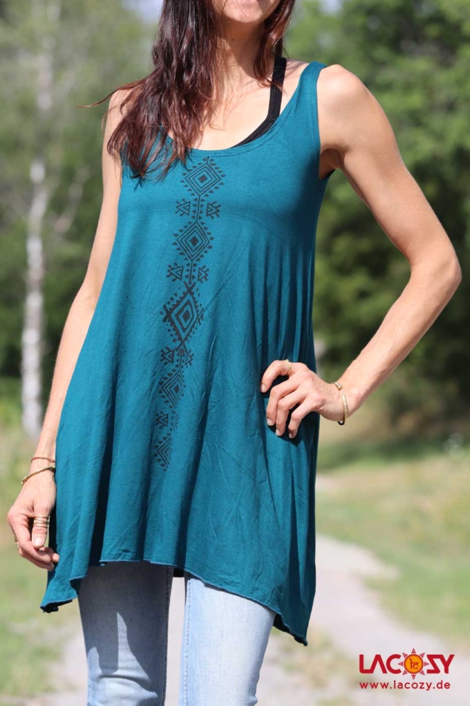 Longtop Tunika SHIRI | Petrol – Bild 4