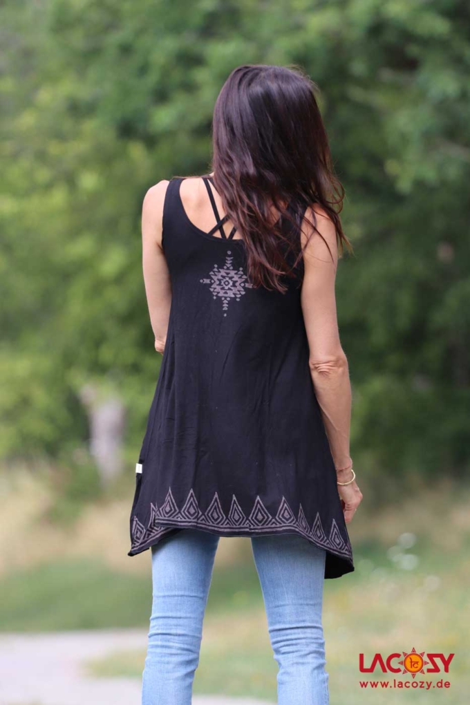 Longtop Tunika SHIRI Schwarz – Bild 2