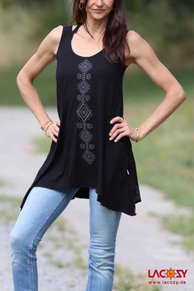 Longtop Tunika SHIRI Schwarz – Bild 6