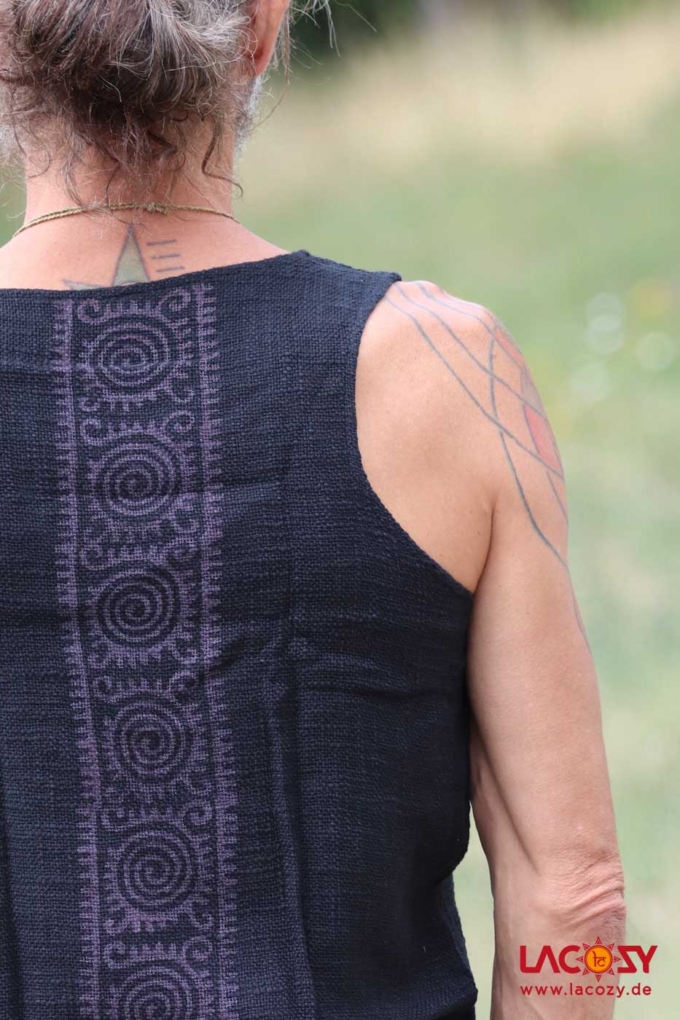 Männer Tank Top SURYA BLACK – Bild 3