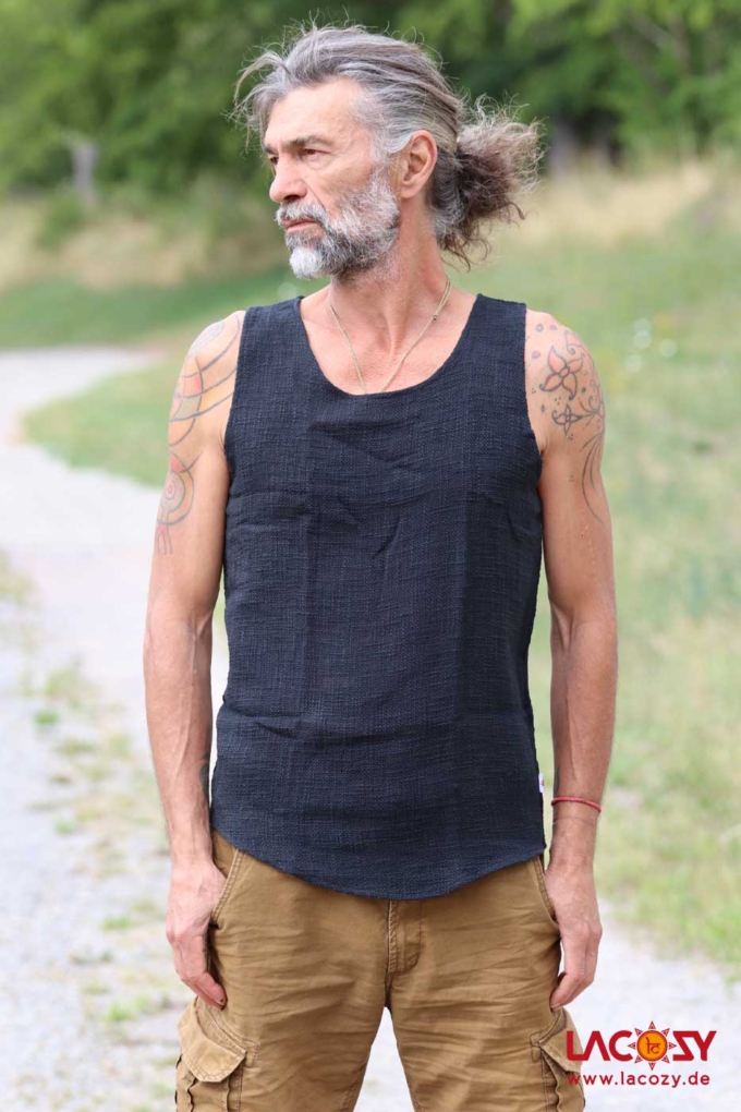 Männer Tank Top SURYA BLACK – Bild 5