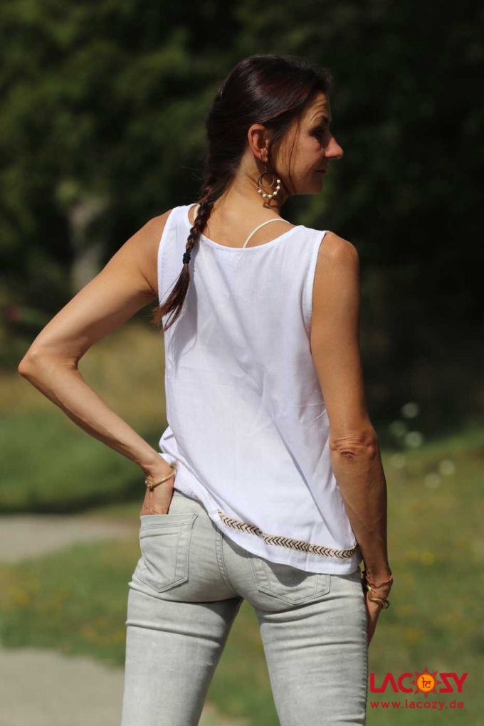 Boho Top LALI Weiss