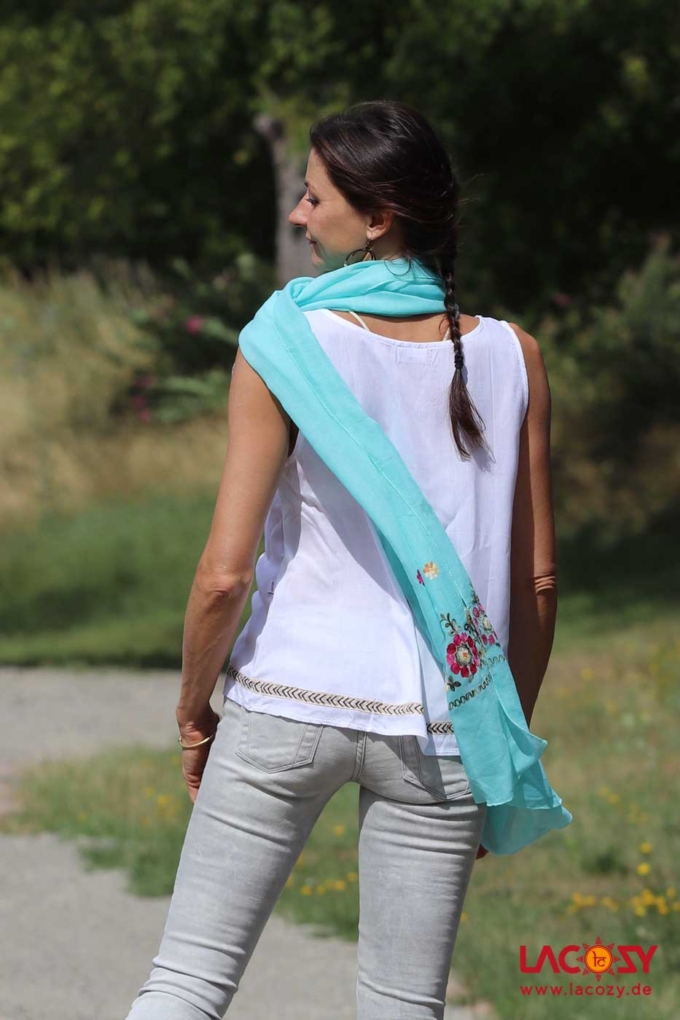 Boho Top LALI Weiss – Bild 4