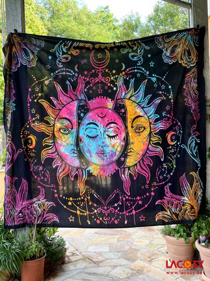 Wandbehang | Betttuch SUN AND MOON 2,20 x 2,20m