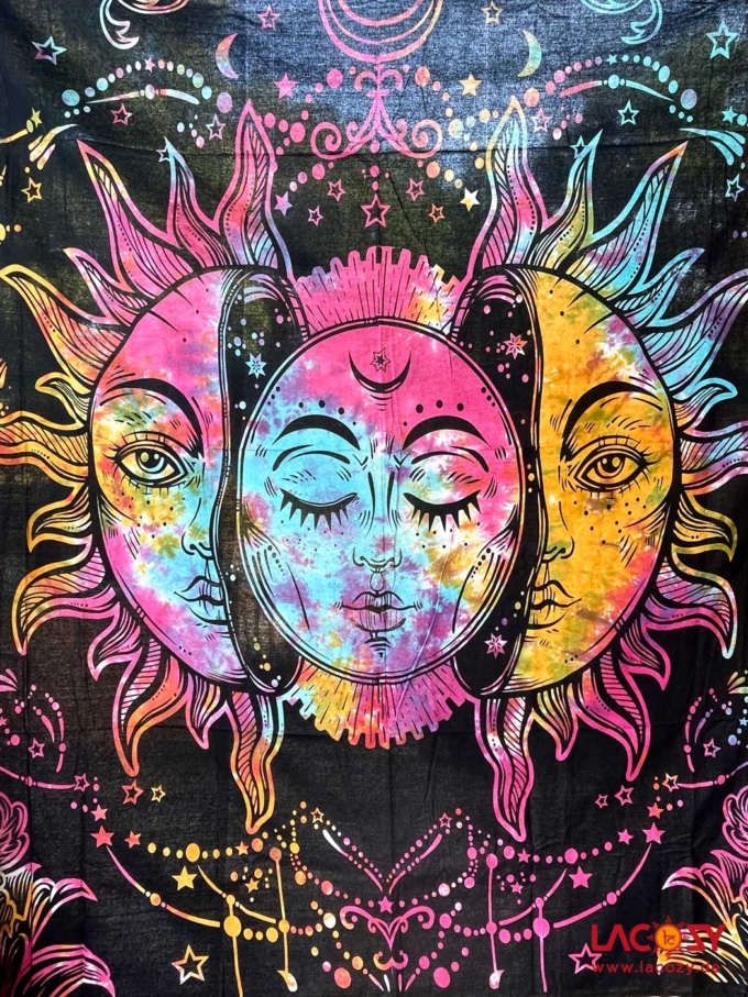 Wandbehang | Betttuch SUN AND MOON 2,20 x 2,20m – Bild 2