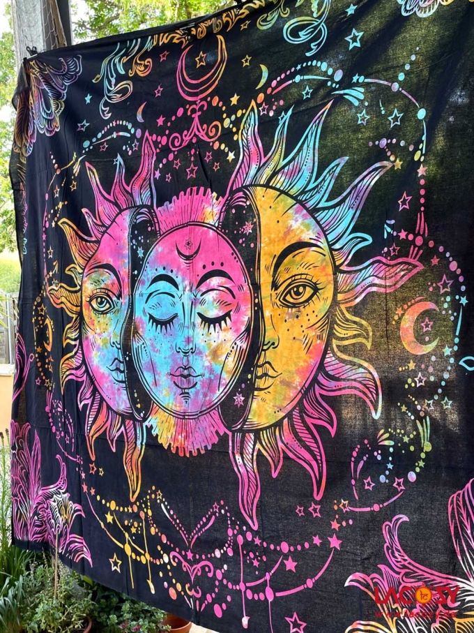 Wandbehang | Betttuch SUN AND MOON 2,20 x 2,20m – Bild 3