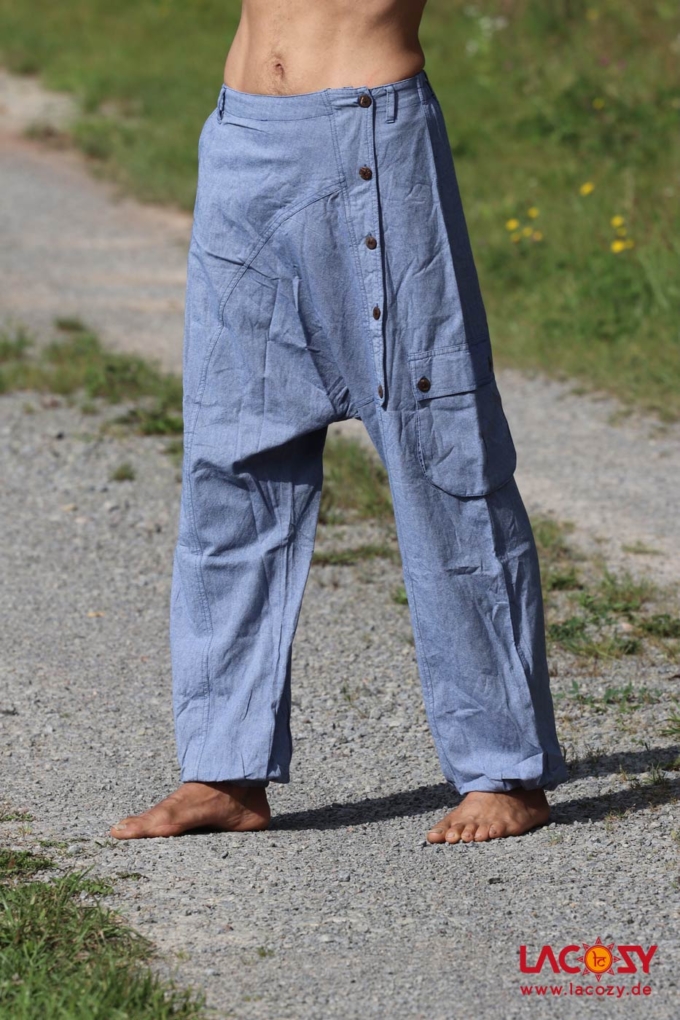 Unisex Haremshose Sarouel LIGHT BLUE – Bild 3