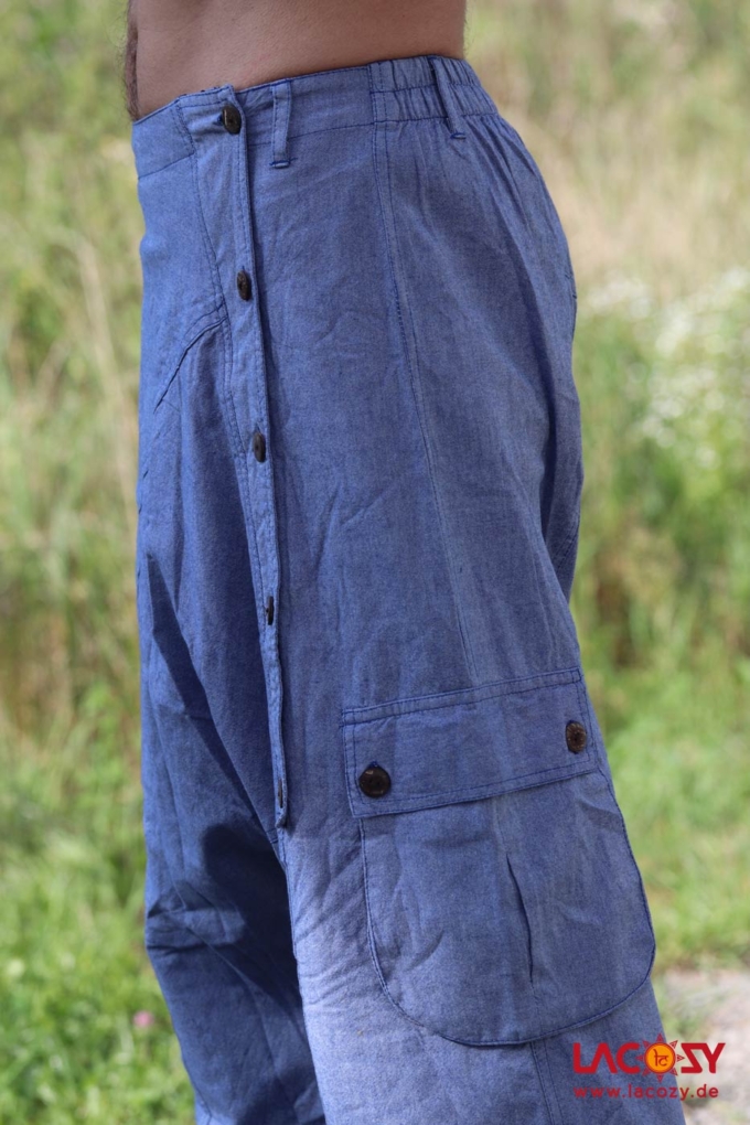 Unisex Haremshose Sarouel LIGHT BLUE – Bild 5
