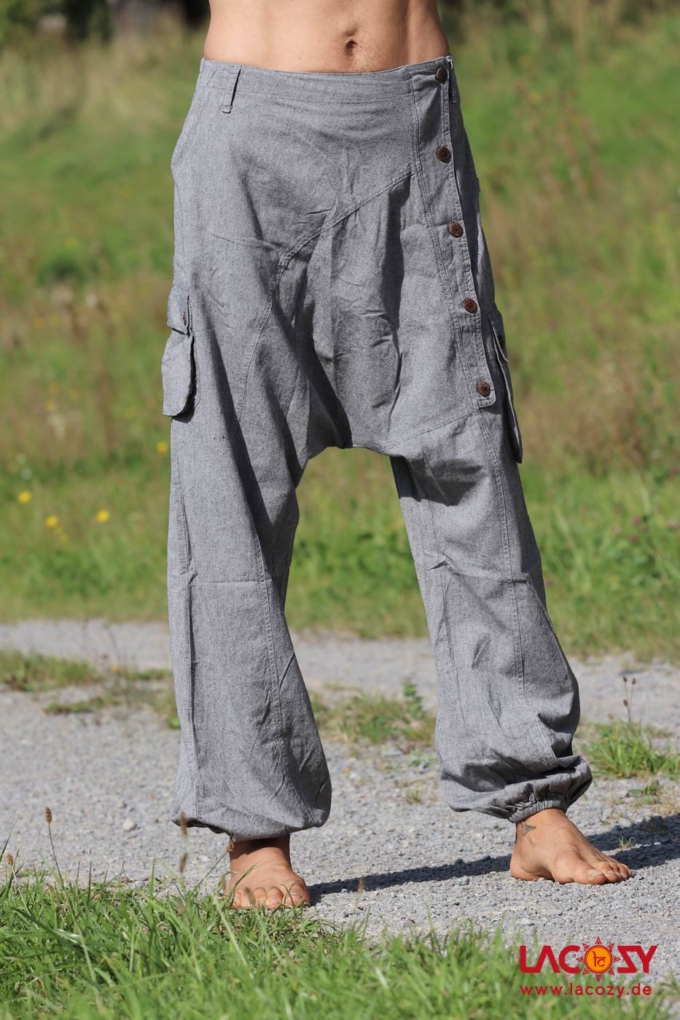 Unisex Haremshose Sarouel LIGHT GREY – Bild 3