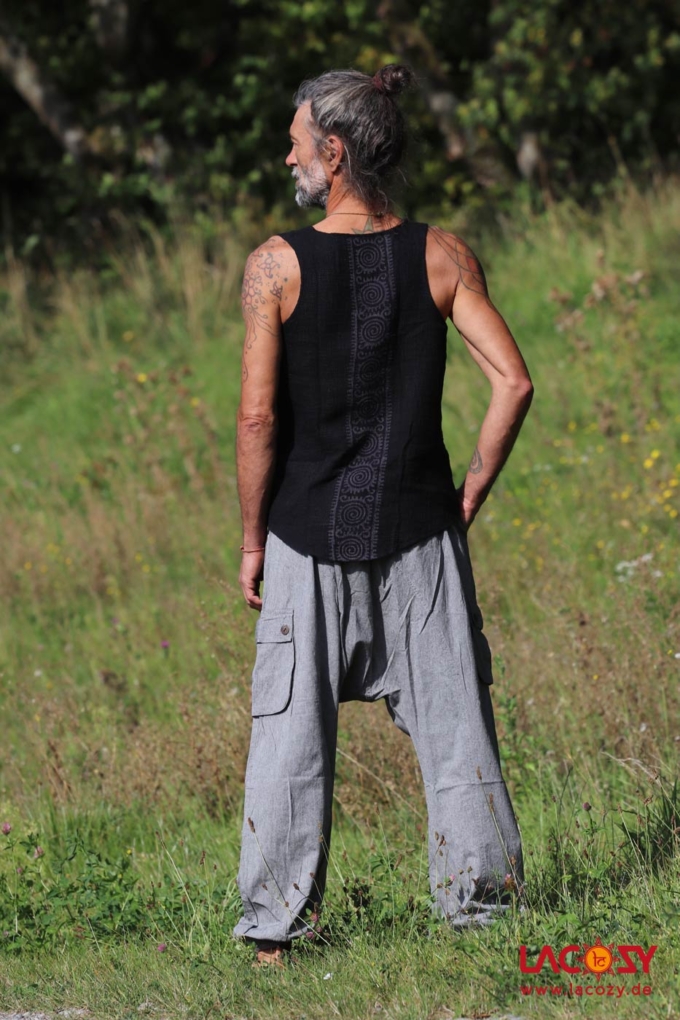 Unisex Haremshose Sarouel LIGHT GREY – Bild 5