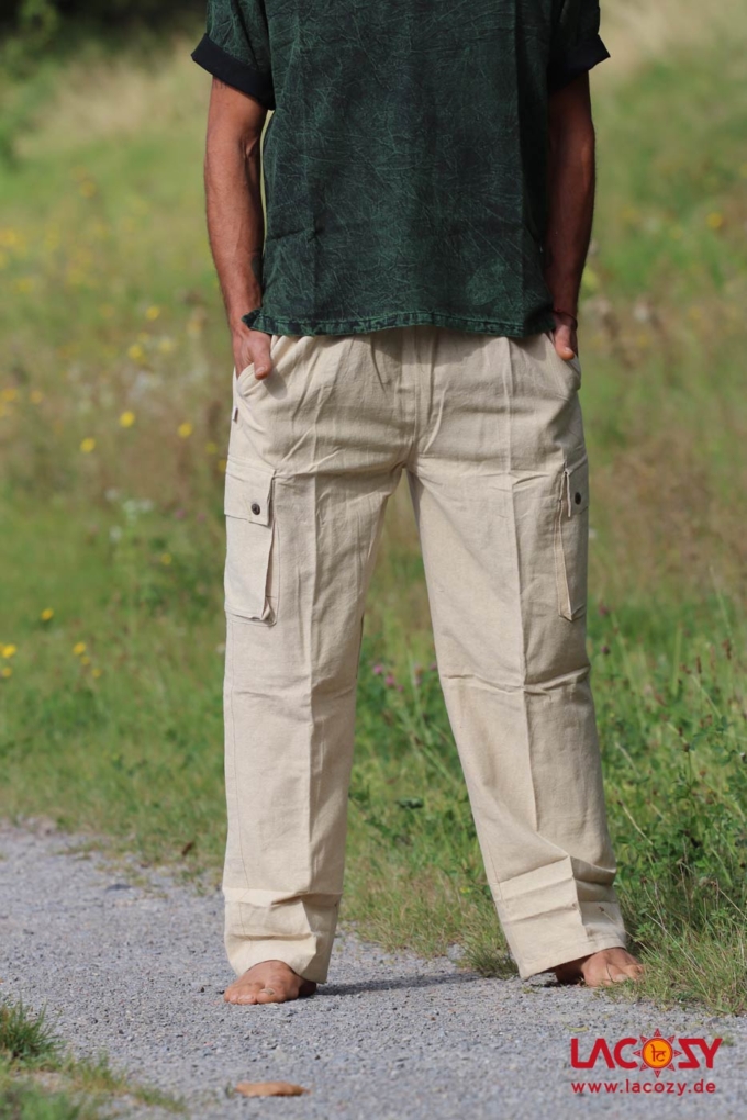 NIYAHA Herrenhose Natur