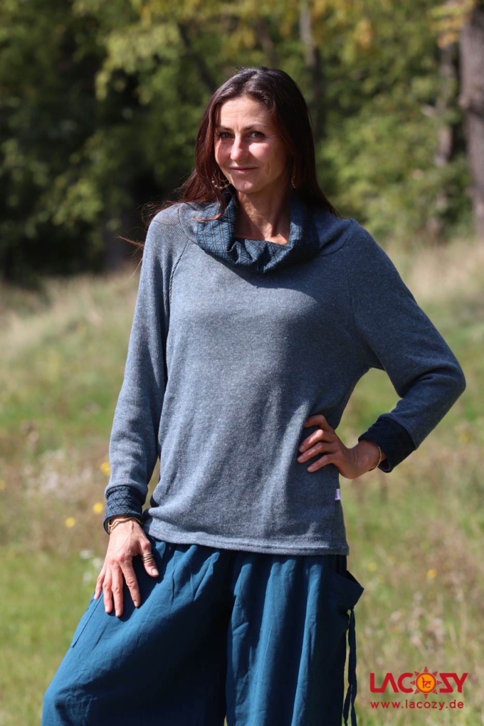Gemütlicher Pulli LUARA Petrol – Bild 5