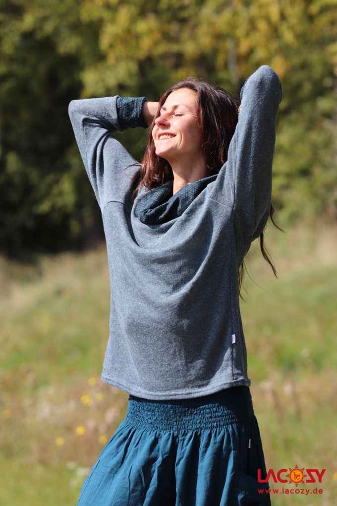 Gemütlicher Pulli LUARA Petrol – Bild 6