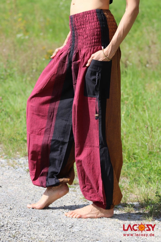 Pumphose Yogahose FLOW Rot | Braun | Schwarz – Bild 3