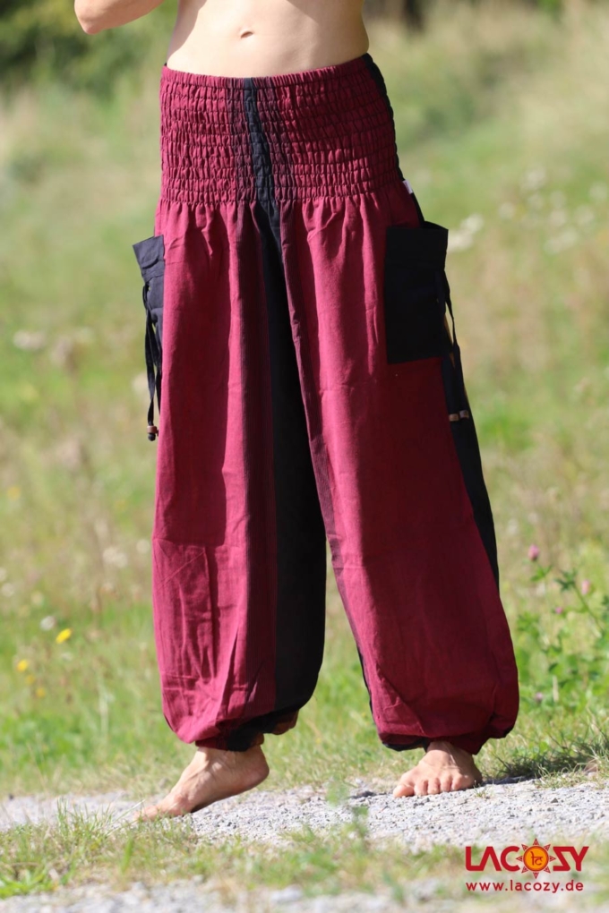 Pumphose Yogahose FLOW Rot | Braun | Schwarz – Bild 4