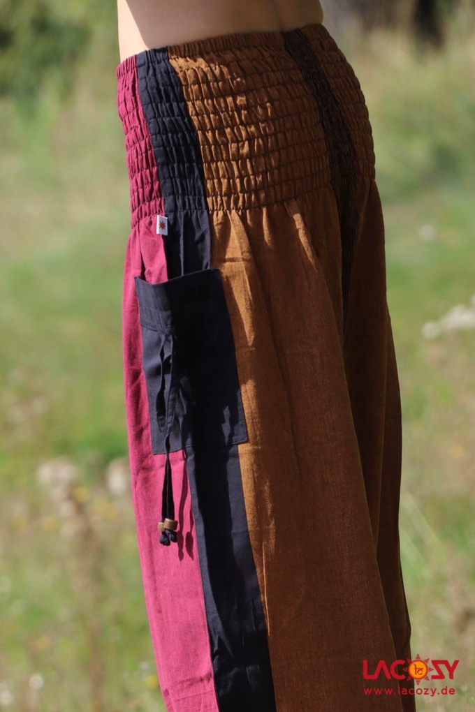 Pumphose Yogahose FLOW Rot | Braun | Schwarz – Bild 5