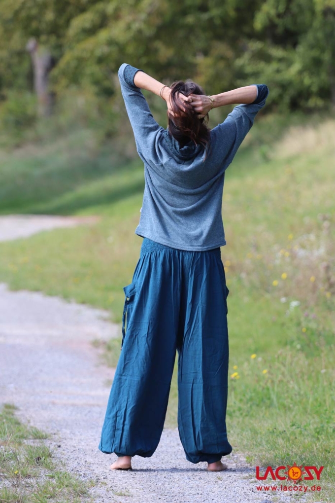 Pumphose Yogahose FLOW | Petrol – Bild 5