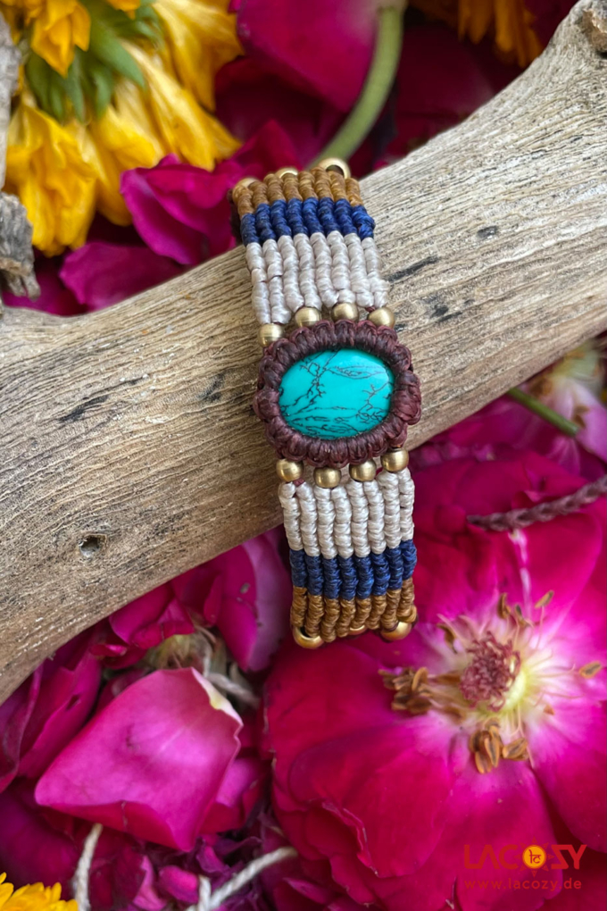 Makramee Armband INDIAN TURQUOISE