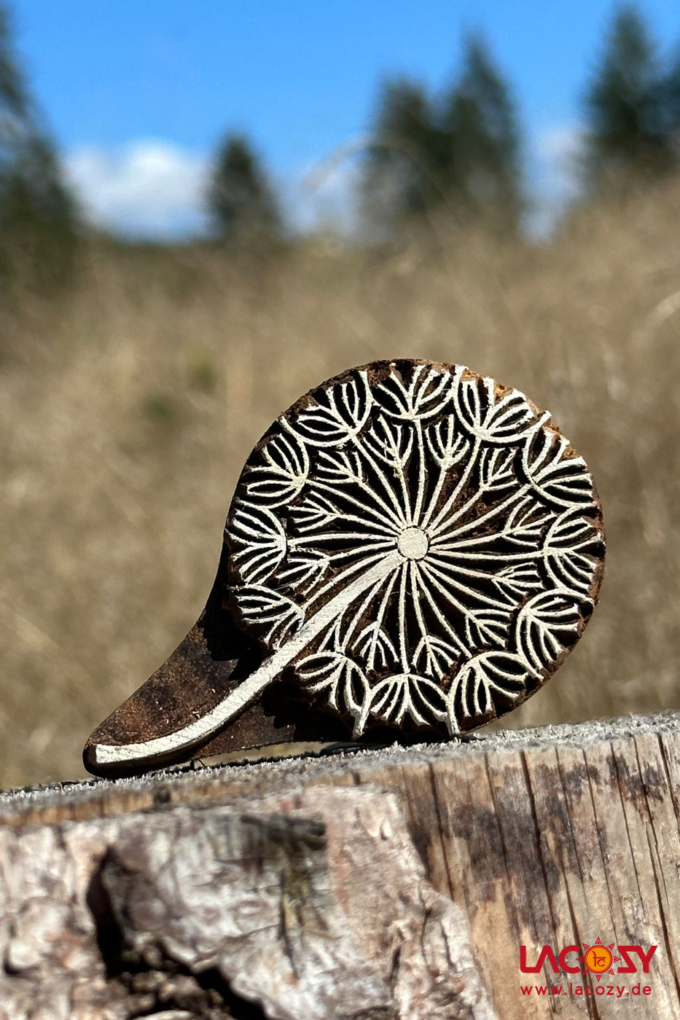 Holzstempel PUSTEBLUME – Bild 3