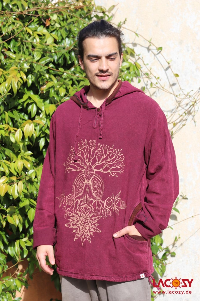 Hoodie COSMIC CONNECTION / Bordeaux