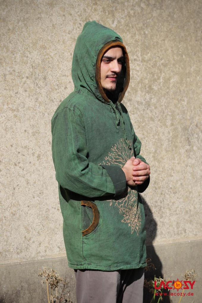 Hoodie COSMIC CONNECTION / Stonewash Green – Bild 3