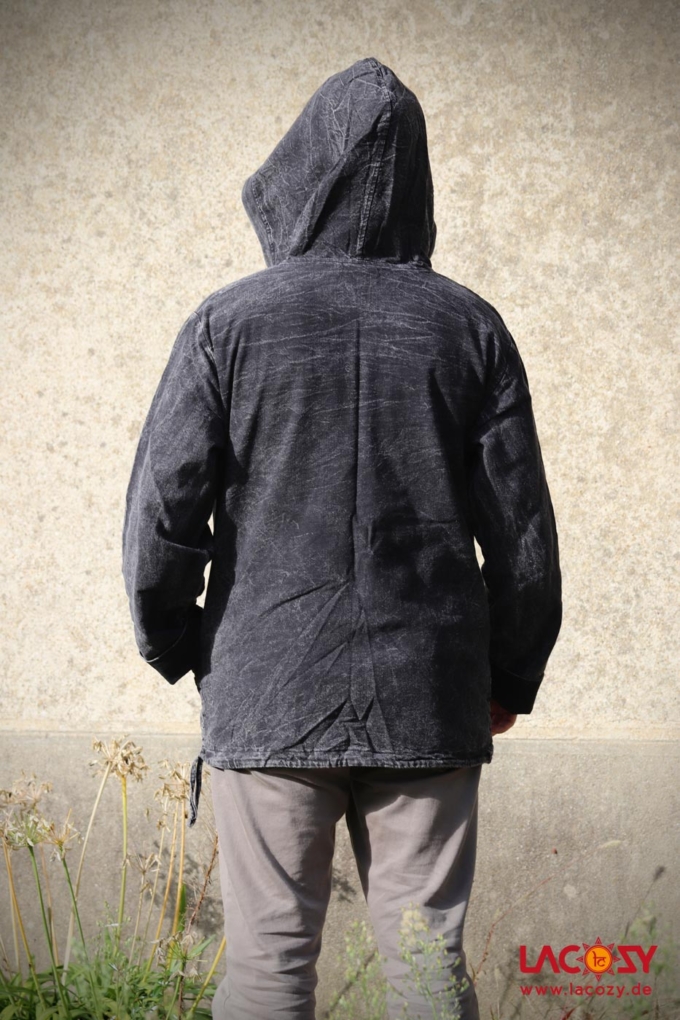 Hoodie COSMIC CONNECTION / Stonewash Black – Bild 3