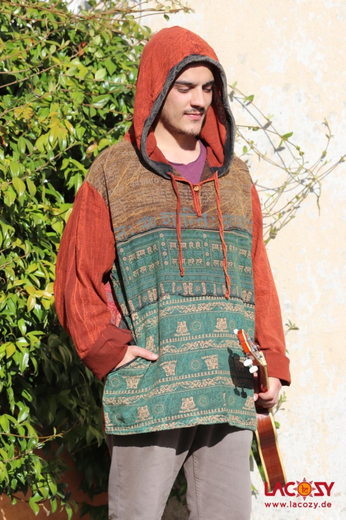 Patchwork Hoodie OM SPIRIT