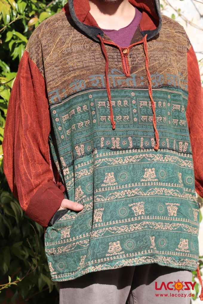 Patchwork Hoodie OM SPIRIT – Bild 6