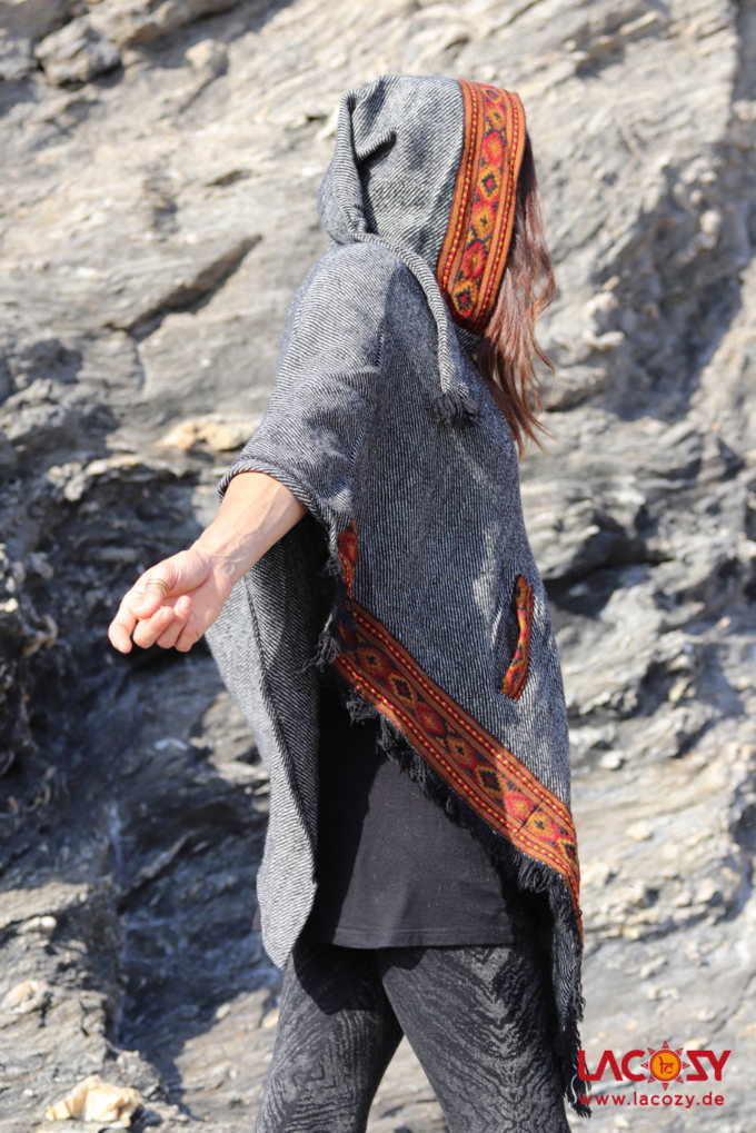 Poncho MARA / Dunkelgrau – Bild 6