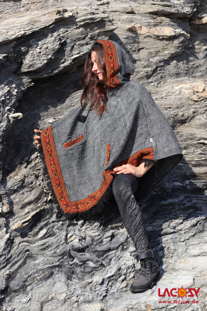 Poncho MARA / Dunkelgrau – Bild 2