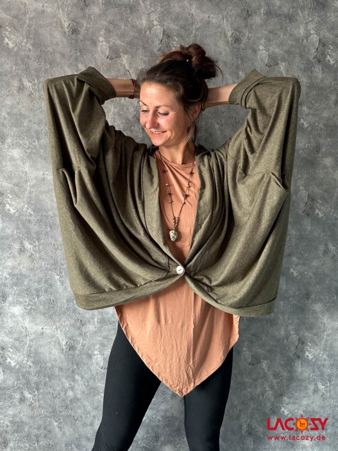 Oversize Cardigan | Kimono ZOE | Khaki